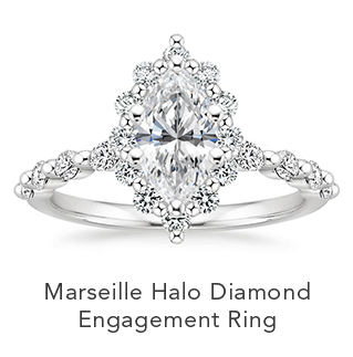 Marseille Halo Diamond Engagement Ring