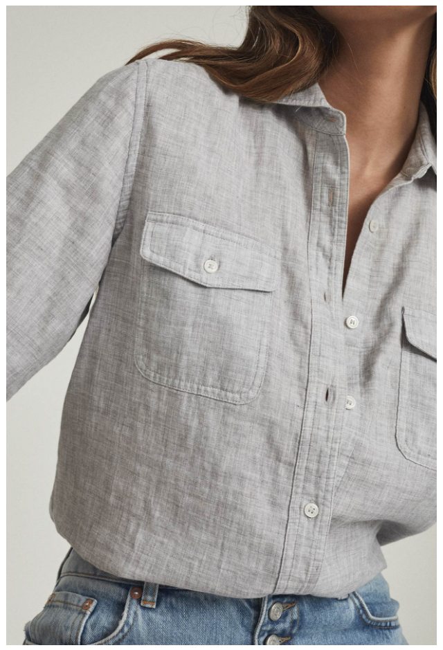 Mimi Grey Cotton Shirt