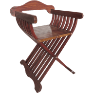 Medieval Wooden Folding Chair