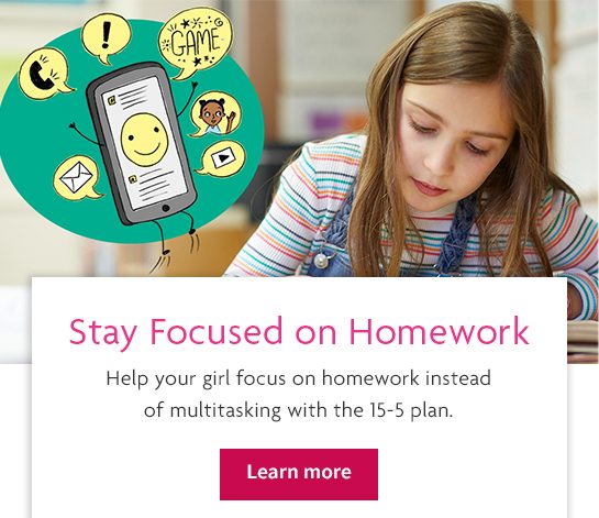 Stay focused on homework - Learn more