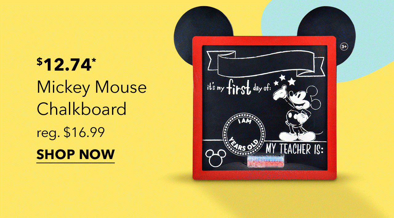 $12.74 Mickey Mouse Chalkboard | Shop Now