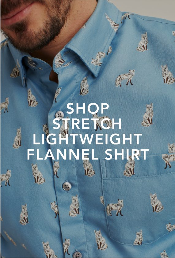 SHOP STRETCH LIGHTWEIGHT FLANNEL SHIRT