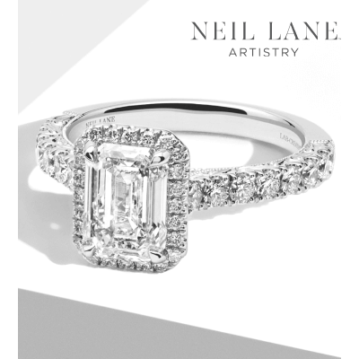 Image showcasing a stunning Neil Lane Diamond Ring.