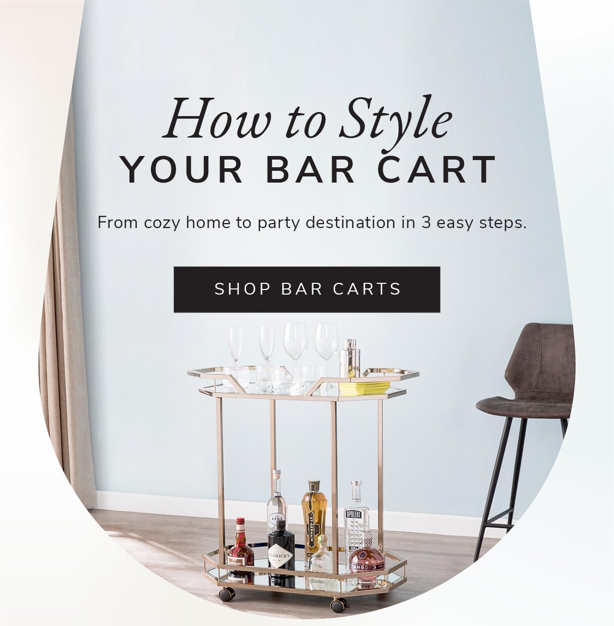 How to Style Your Bar Cart | SHOP YOUR BAR CART