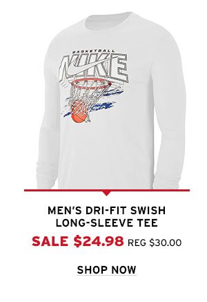 Men's Dri-Fit Swish Long-Sleeve Tee - Click to Shop Now