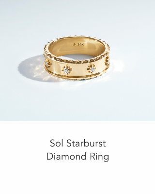 Sol Starburst Diamond Ring