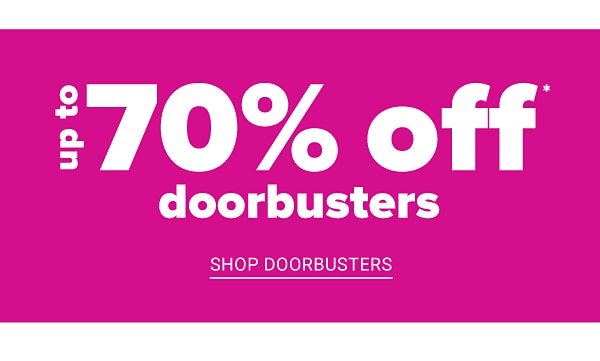 Fall Frenzy It's Back! Up to 70% off Doorbsuters - Shop Doorbusters