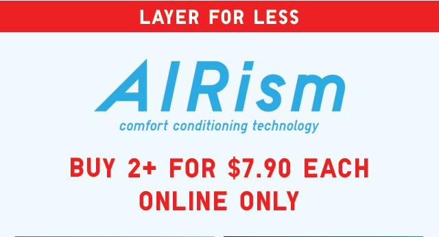 AIRISM - BUY 2+ FOR $7.90 EACH ONLINE ONLY