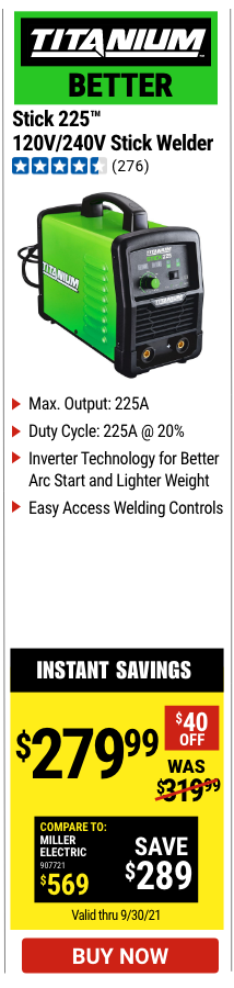 Stick 225 Inverter Welder