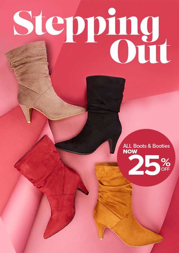 Shop 25% Off Boots & Booties