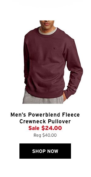 Men's Powerblend Fleece Crewneck Pullover - Click to Shop Now