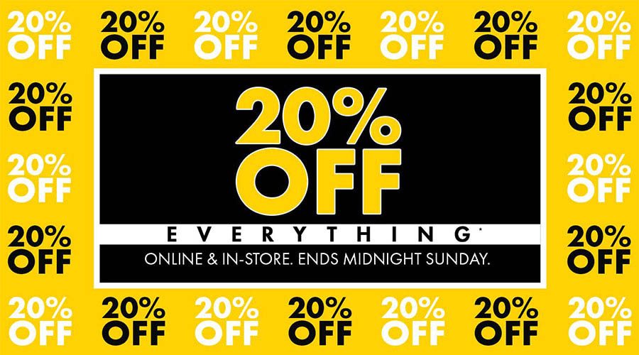 20% Off Everything