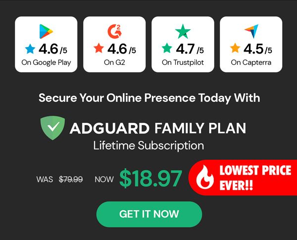 AdGuard Family Plan: Lifetime Subscription