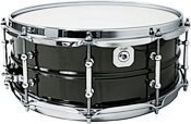 Crush Beaded Steel Snare Drum, Black Nickel, 5.5x14