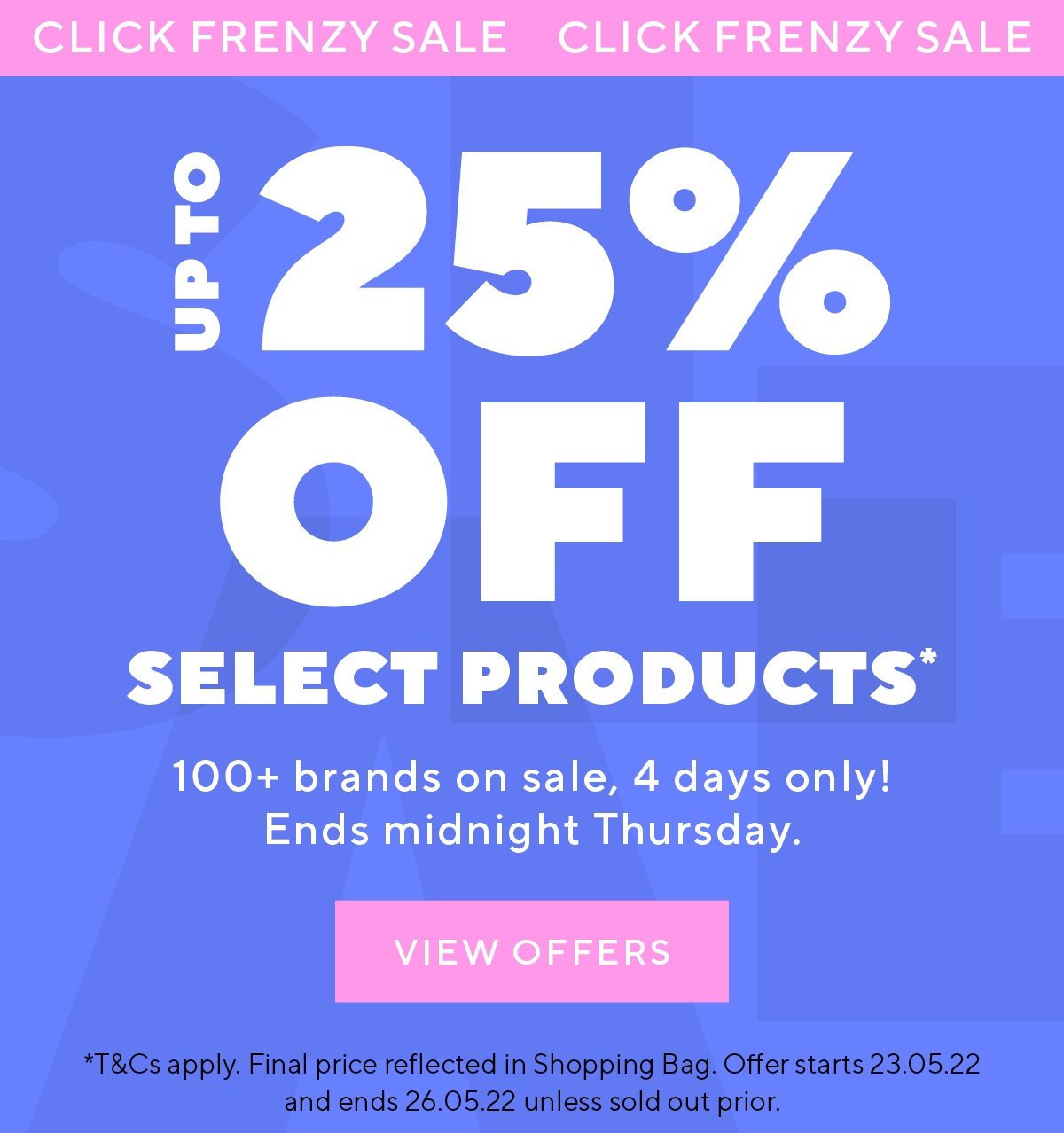 CLICK FRENZY SALE