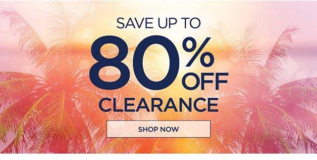 Save up to 80% off Clearance