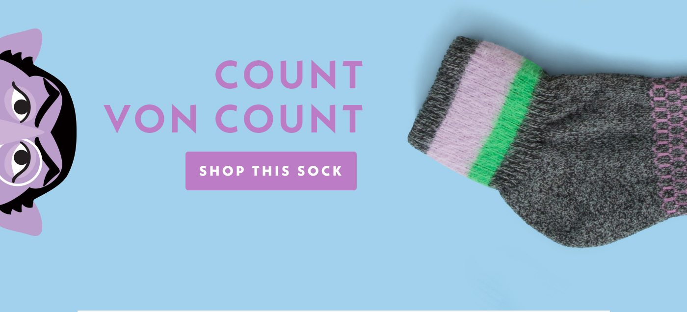 Count von Count | Shop this sock