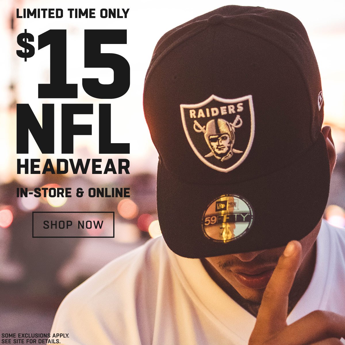 Limited Time Only $15 NFL Headwear