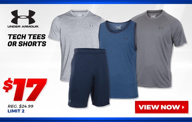 Under Armour Tech Tees or Shorts