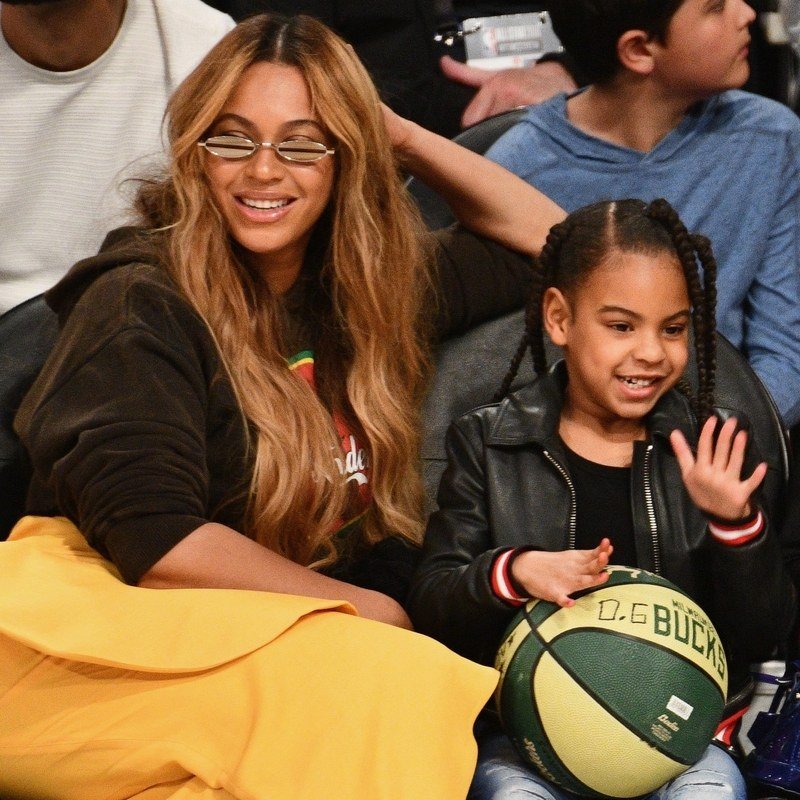 Beyoncé and Blue Ivy Carter NBA All Star