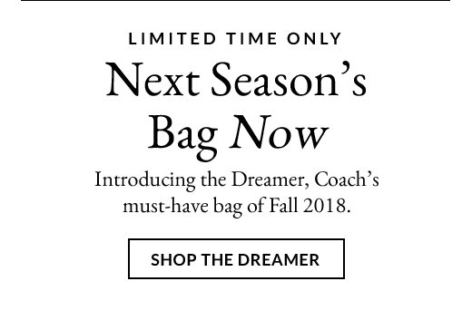 Limited Time Only | Next Season's Bag Now | SHOP THE DREAMER