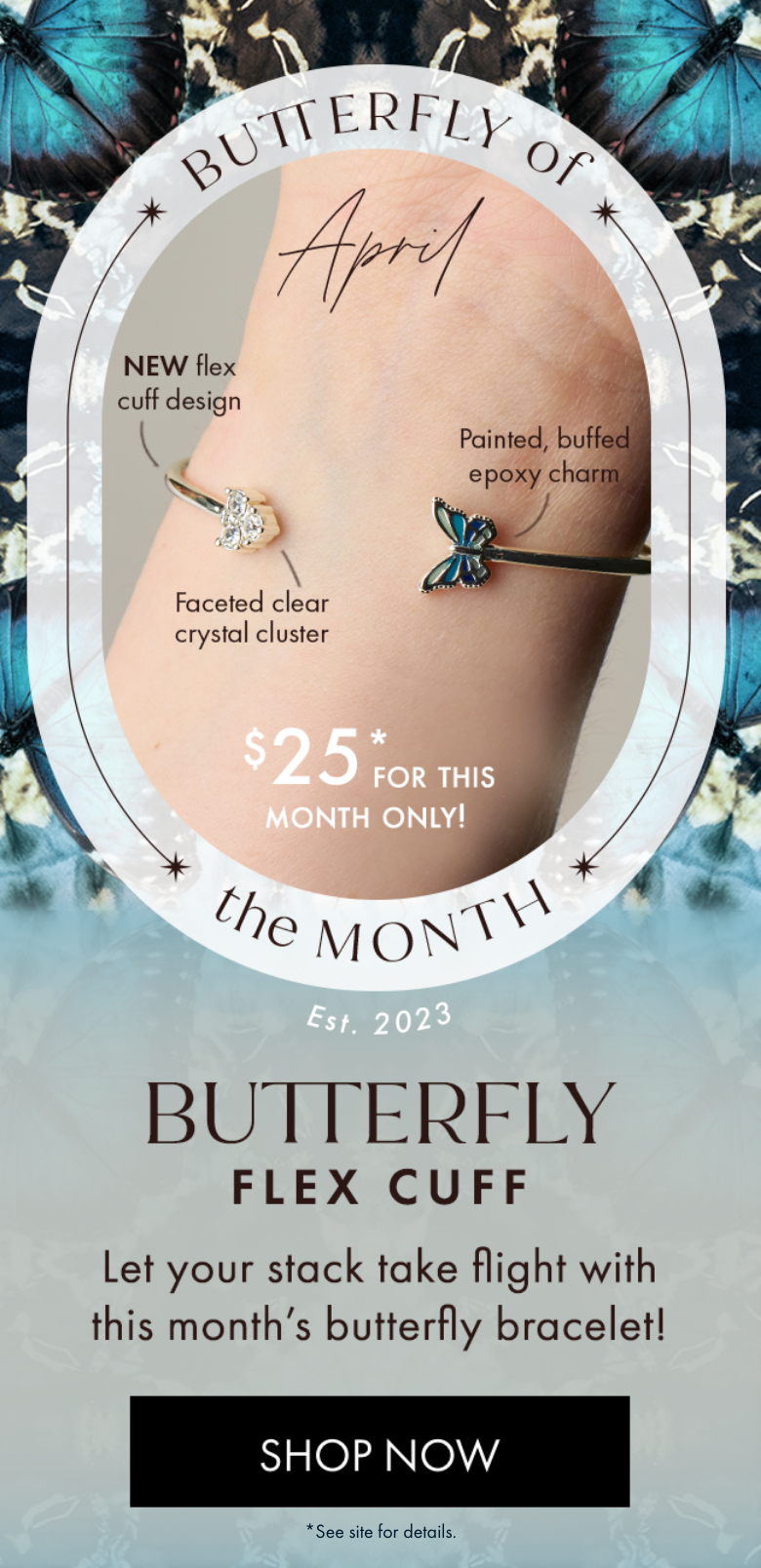 $25 April Butterfly of the Month | Shop Now