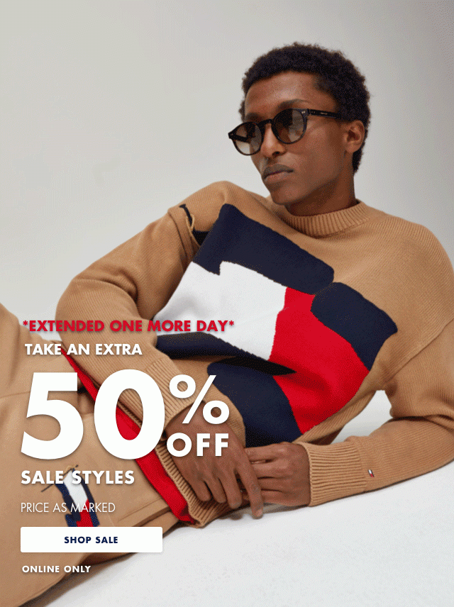 *EXTENDED ONE MORE DAY*: Take an Extra 50% Off Sale Styles | Prices as Marked, Online Only - SHOP SALE