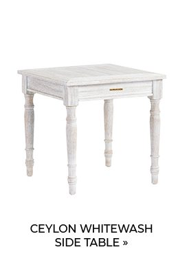 Ceylon Whitewash Side Table