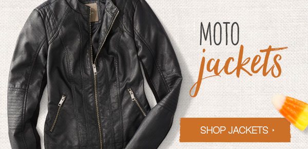 Moto jackets. Shop jackets.