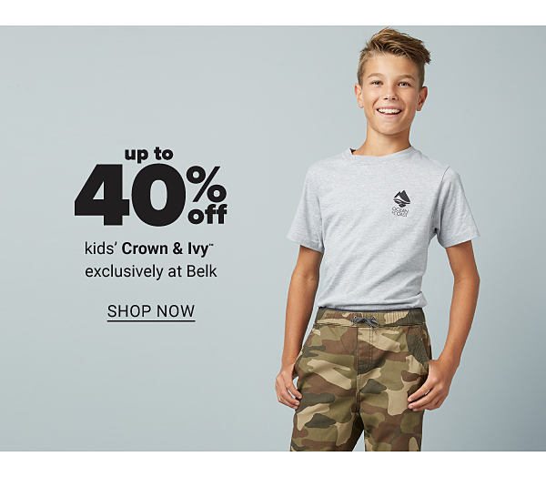 Up to 40% off Kids' Crown & Ivy - Shop Now