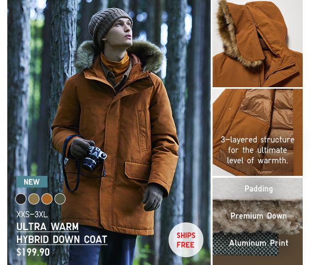 PDP2 - MEN ULTRA WARM HYBRID DOWN COAT