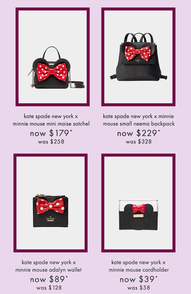 kate spade new york x minnie mouse neema