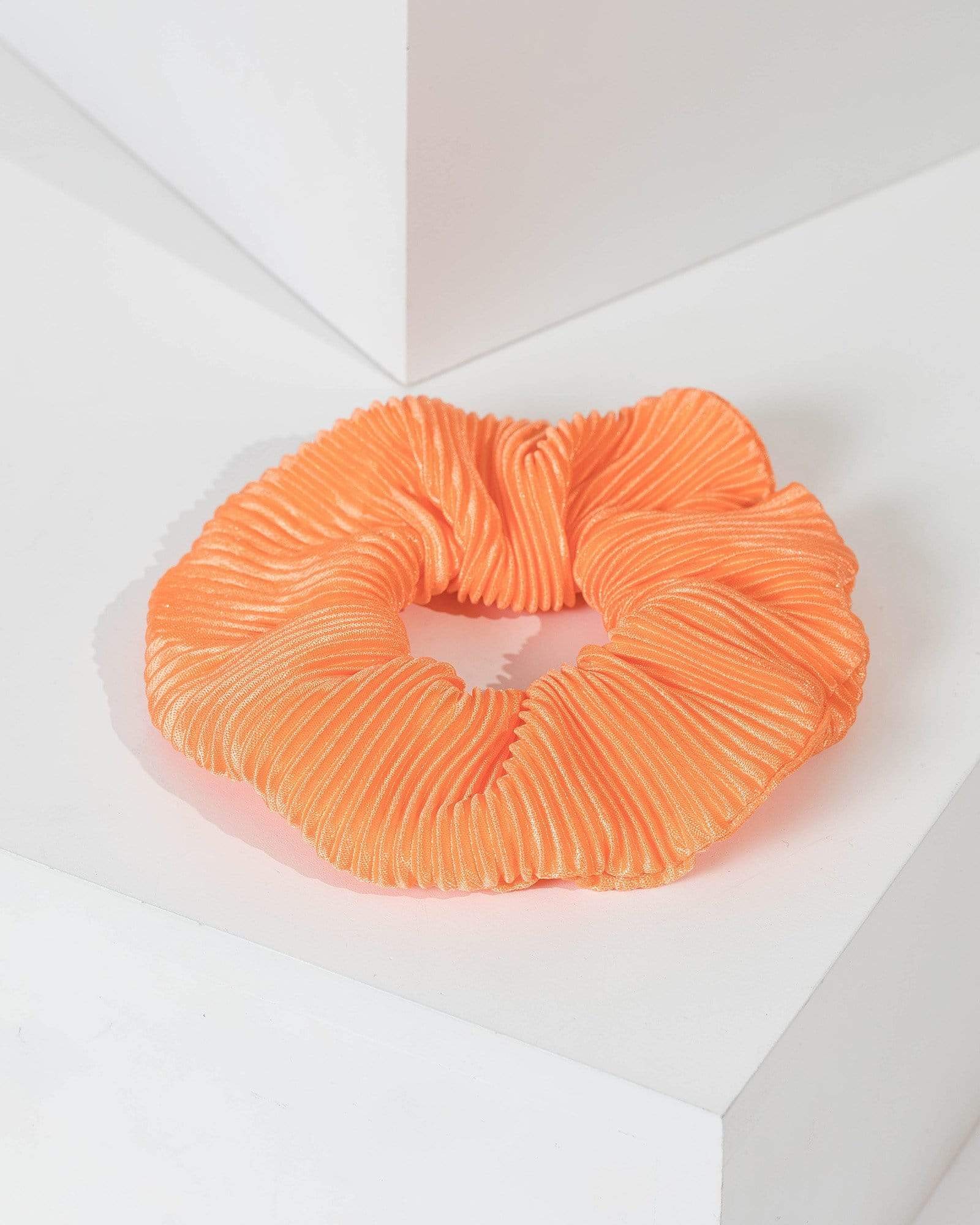 Image of Orange Ribbed Scrunchie