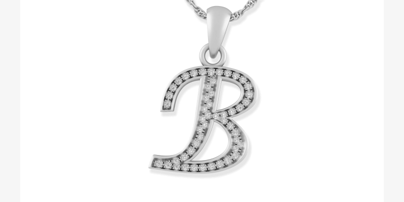 Diamond Initial Necklace