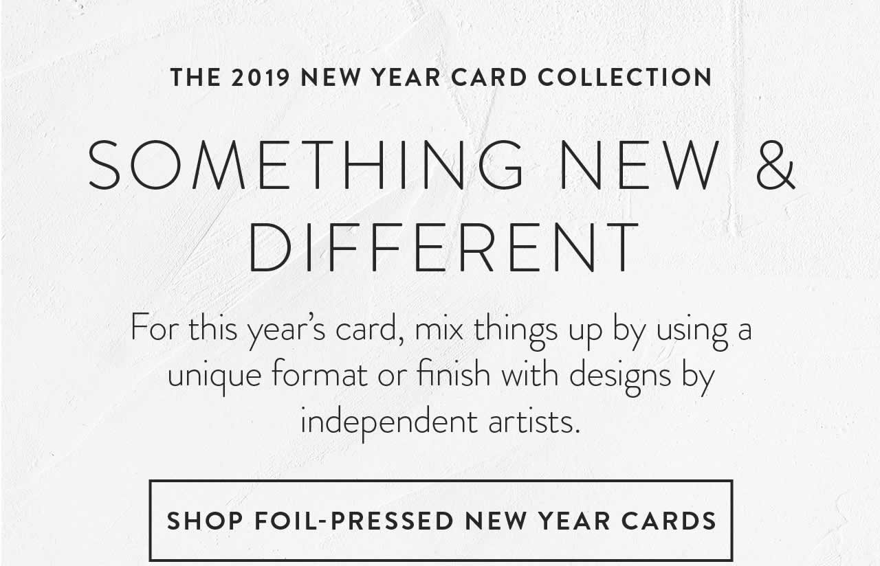 Shop Foil-Pressed New Year Cards