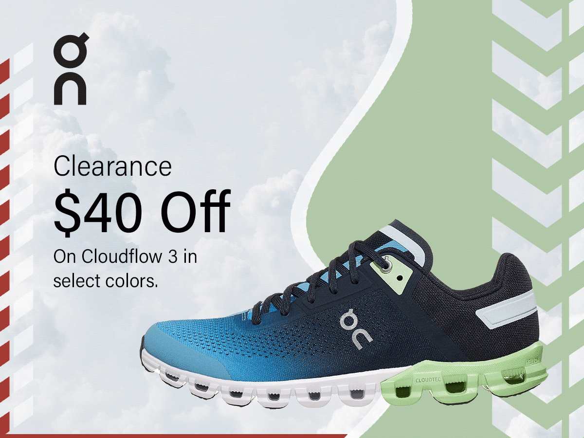 Clearance On shoes $40 off in select colors