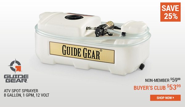 Guide Gear ATV Spot Sprayer, 8 Gallon, 1 GPM, 12 Volt