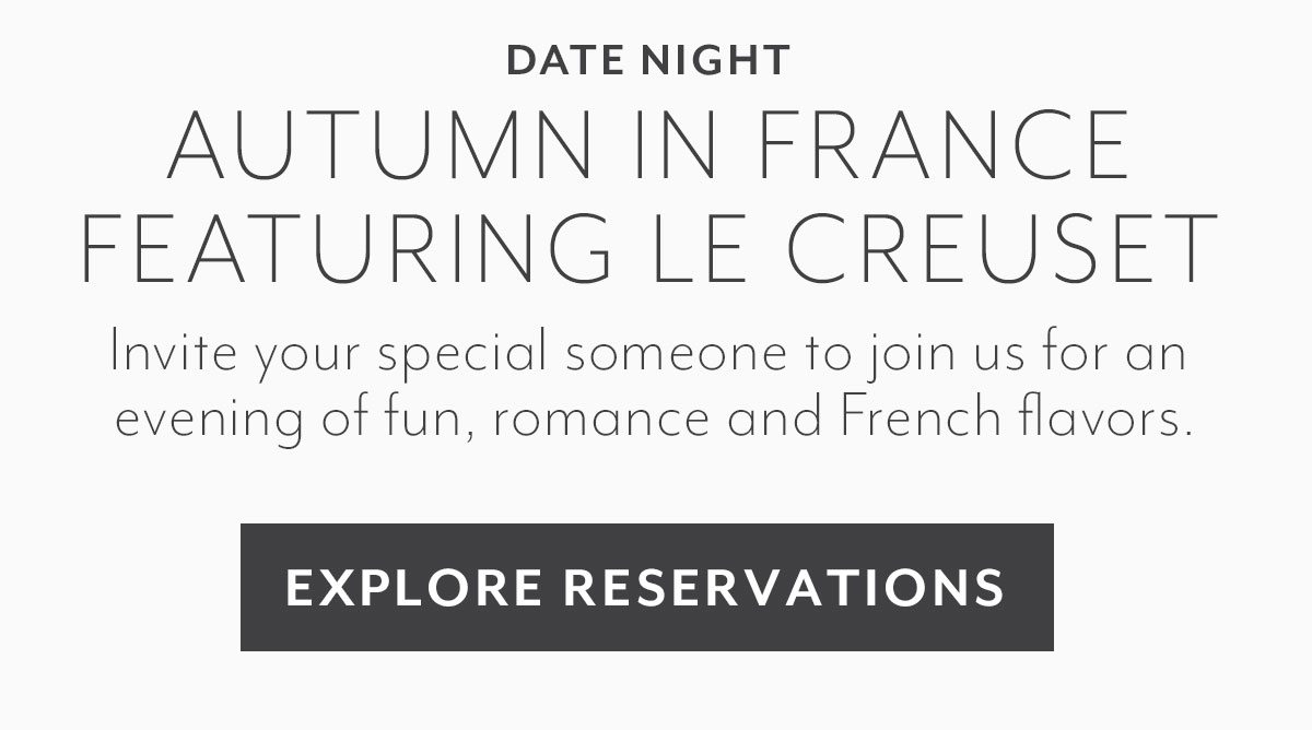 Date Night: Autumn in France featuring Le Creuset