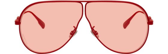 Dior - Red Oversized Aviator Diorcamps Sunglasses