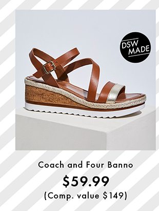 coach and four banno wedge sandal