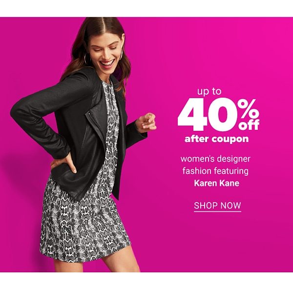 up to 40% off after coupon women's designer fashion featuring Karen Kane - Shop Now