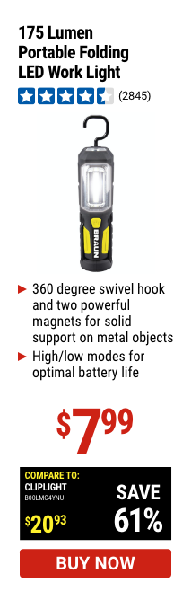 175 Lumen Portable Folding Work Light