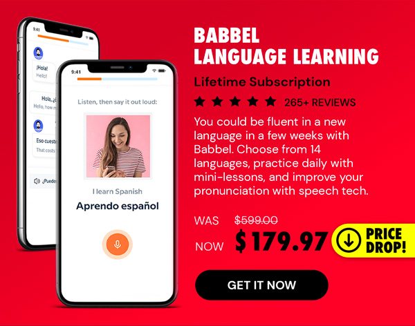 Babbel Language Learning: Lifetime Subscription (All Languages)