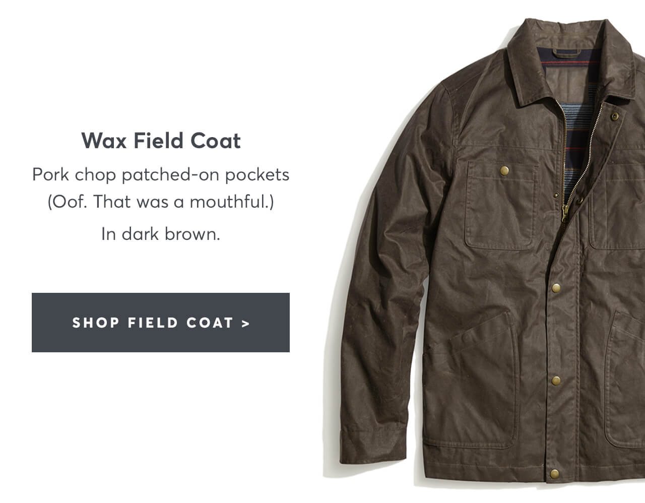 marine layer wax field jacket