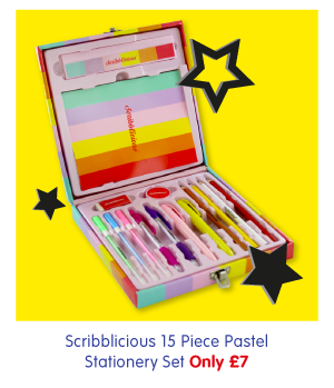Scribblicious 15 Piece Pastel Stationery Set