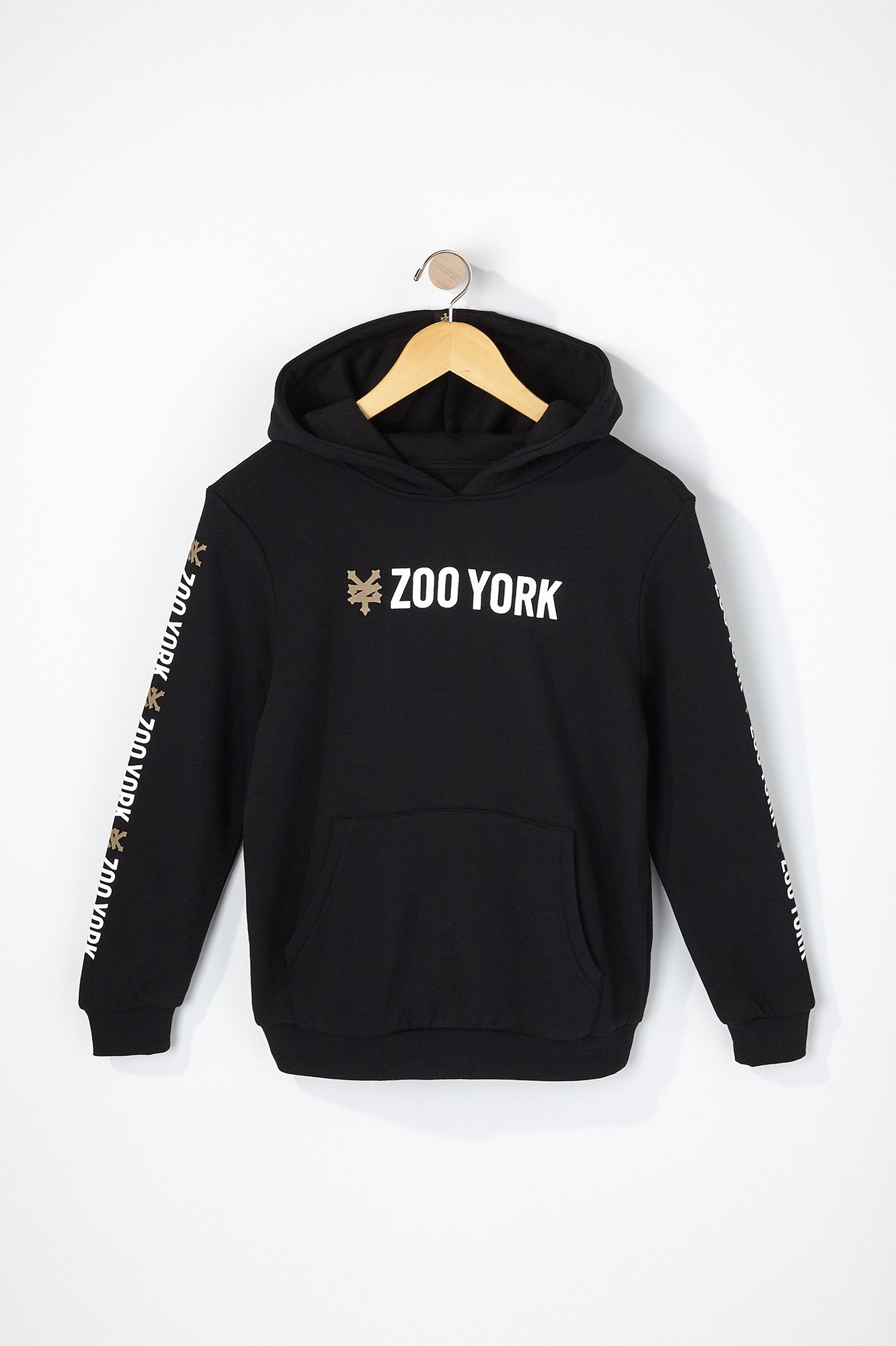 Image of Zoo York Boys Solid Box Logo Popover Hoodie