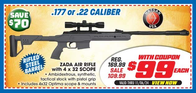 Hatsan Zada Air Rifle with 4x32 Scope