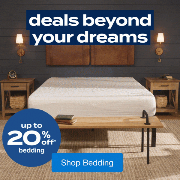 Up to 20% off Bedding