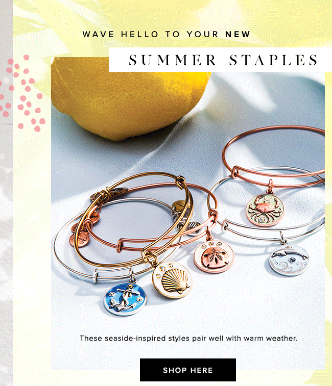 Shop new seaside charms just in time for summer.