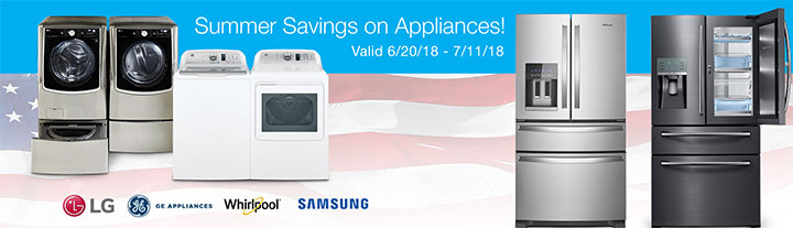 Summer Savings on Appliances